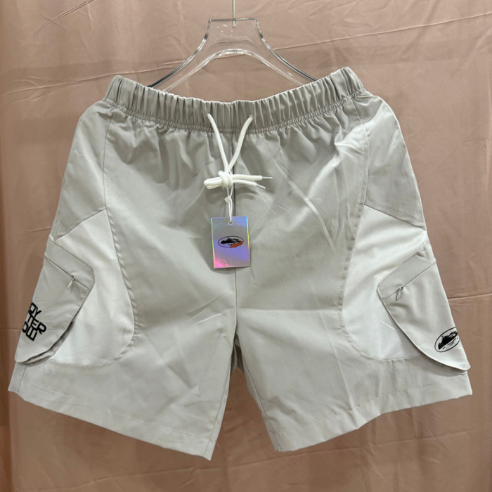 Men Lightweight Cargo Shorts Quick Dry Beach Shorts Swim Trunks Elastic Waist Bottoms Pants Unisex
