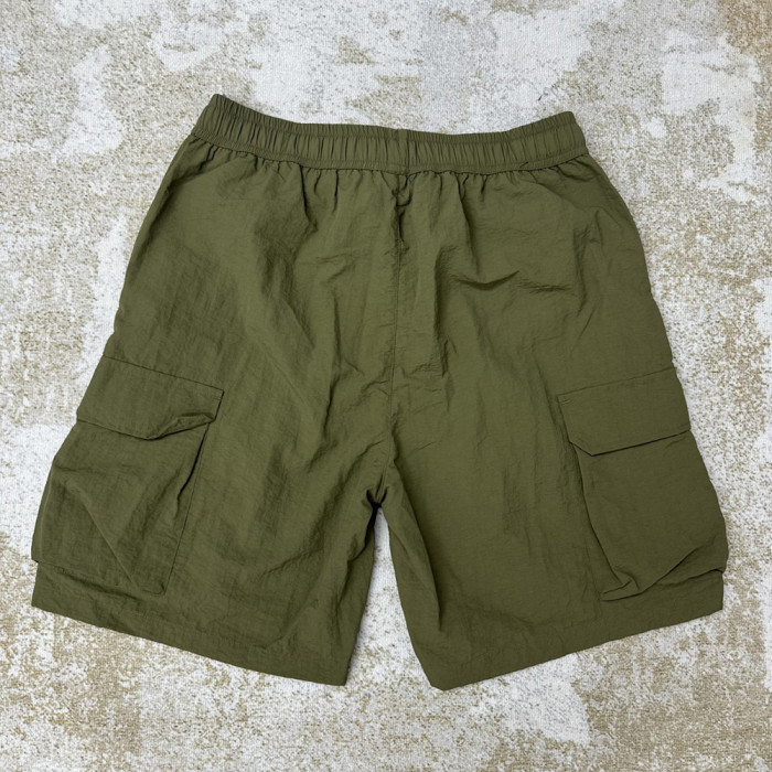 Men Lightweight Cargo Shorts Quick Dry Beach Shorts Swim Trunks Elastic Waist Bottoms Pants Unisex