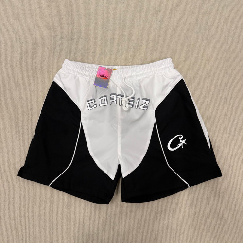 Men Retro Mesh Basketball Shorts Lightweight Quick Dry Beach Shorts Elastic Waist Bottoms Pants Unisex