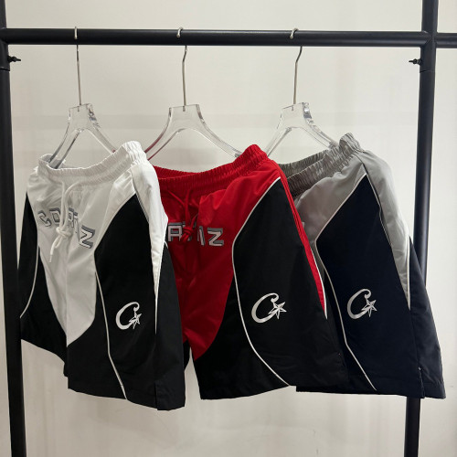 Men Retro Mesh Basketball Shorts Lightweight Quick Dry Beach Shorts Elastic Waist Bottoms Pants Unisex