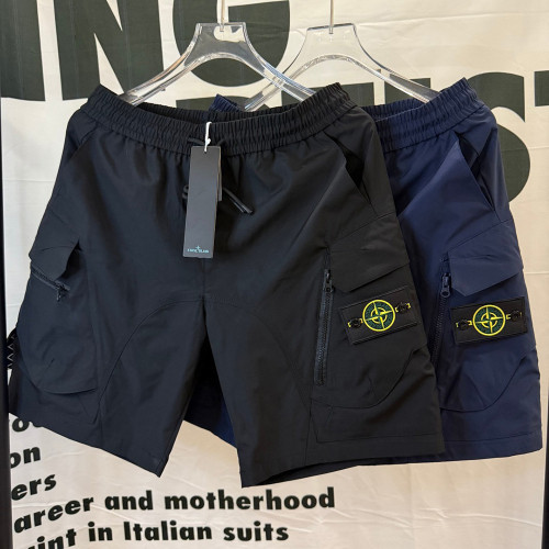 Men Lightweight Cargo Shorts Quick Dry Beach Shorts Swim Trunks Elastic Waist Bottoms Half Pants Unisex