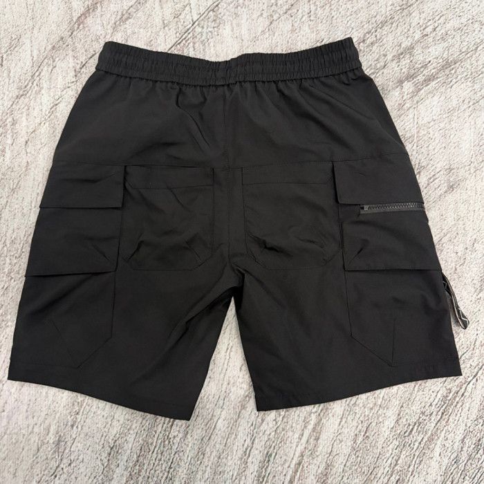 Men Lightweight Cargo Shorts Quick Dry Beach Shorts Swim Trunks Elastic Waist Bottoms Half Pants Unisex
