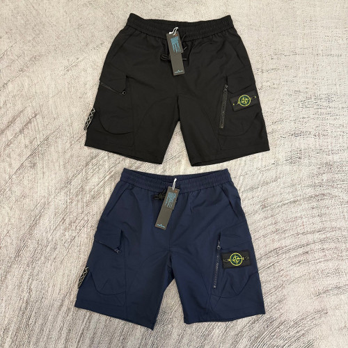 Men Lightweight Cargo Shorts Quick Dry Beach Shorts Swim Trunks Elastic Waist Bottoms Half Pants Unisex