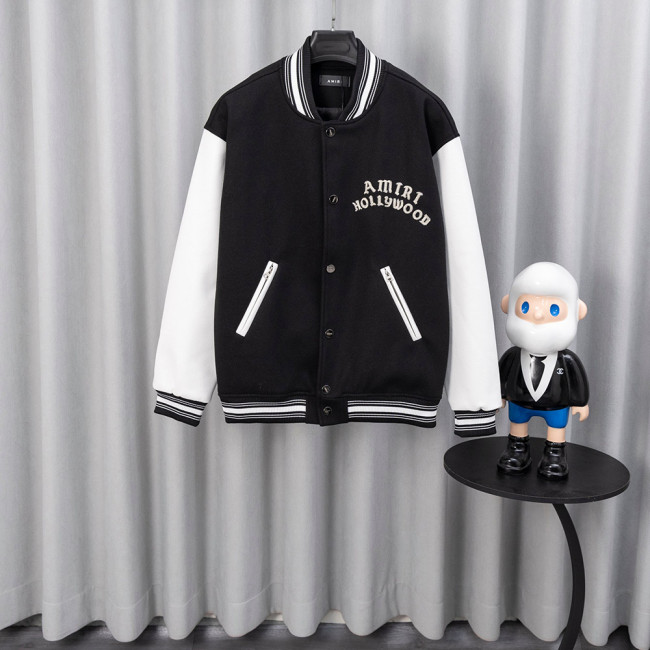 Men Long Sleeve Baseball Jackets Leather Jersey Tops Women Tracksuit