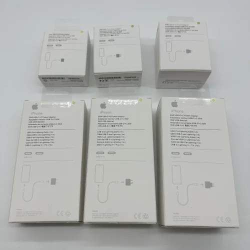35W Dual USB-C Port Compact Power Adapter with Lightning Cable