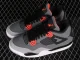 Air Jordan 4 Retro Infrared Black Grey - Pure Platinum