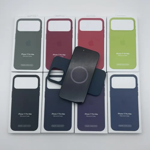 Wallet Chip iPhone 17 Pro Max Silicone Case with MagSafe（Smart Button）