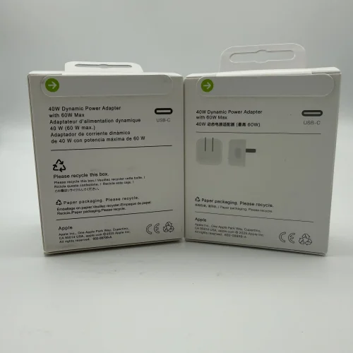 Apple 40W Dynamic Power Adapter with 60W Max